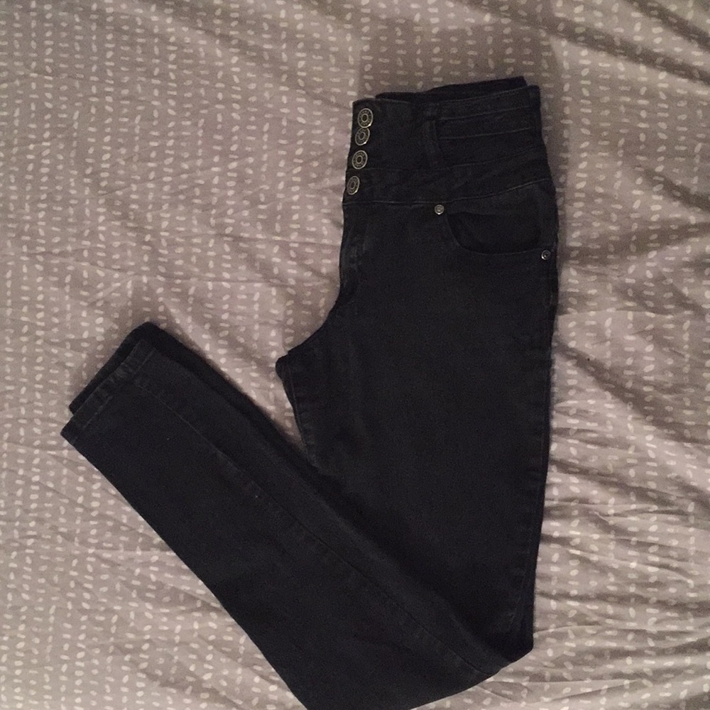 Black High waist skinny jeans